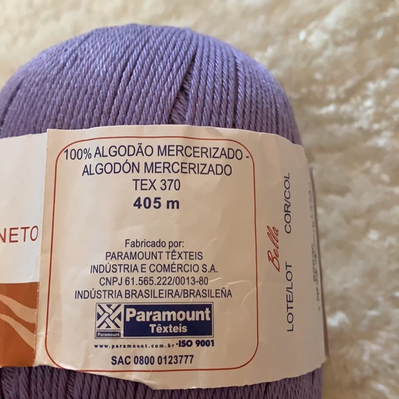 🧶NWT - Bella Mercerized Cotton Yarn in purple - Picture 2 of 3